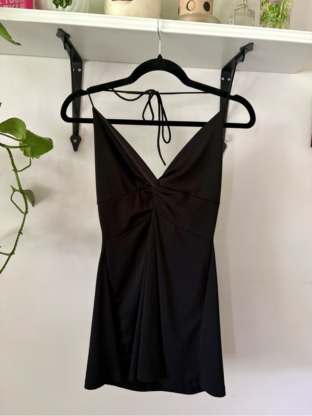 Black Twist-Front Camisole Top